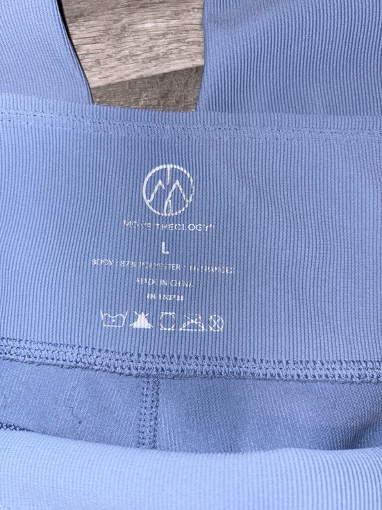 Move technology Blue Ribbed Flare Leggings - Picture 3 of 3